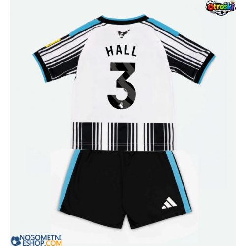 Otroški Nogometni dresi Newcastle United Lewis Hall #3 Domači 2026-27 Kratek Rokav (+ Kratke hlače)